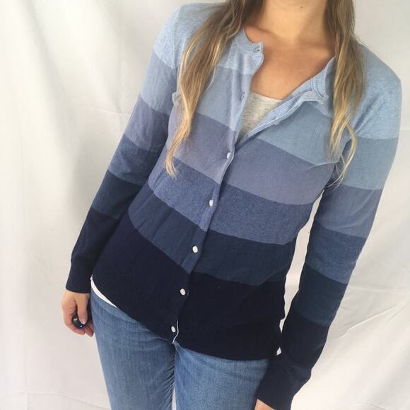 Liz Claiborne Color Block Button Up Cardigan XS - Picture 7 of 8